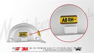 ISG20 Reflektif AB Rh Negatif (-) Kan Grubu Etiket Seti V2
