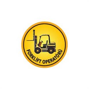 ISG25 Reflektif Forklift Operatoru Yazili Etiket