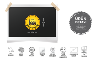 ISG25 Reflektif Forklift Operatoru Yazili Etiket