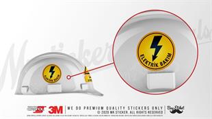 ISG26 Reflektif Elektrik Bakimi Yazili Etiket