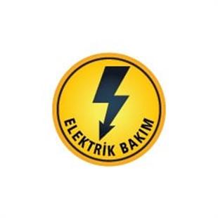 ISG26 Reflektif Elektrik Bakimi Yazili Etiket