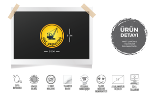 ISG27 Reflektif Vinc Operatoru Yazili Etiket