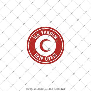ISG31 Reflektif Ilk Yardim Ekip Uyesi Yazili Etiket