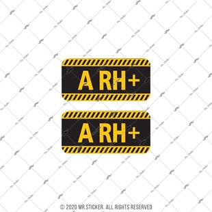 ISG7 Reflektif A Rh Pozitif (+) Kan Grubu Etiket Seti V1