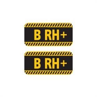 ISG9 Reflektif B Rh Pozitif (+) Kan Grubu Etiket Seti V1