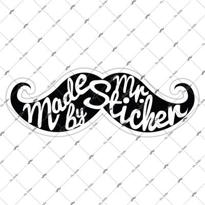 MRSTC10 Reflektif Mr.Sticker Bıyık Etiketi