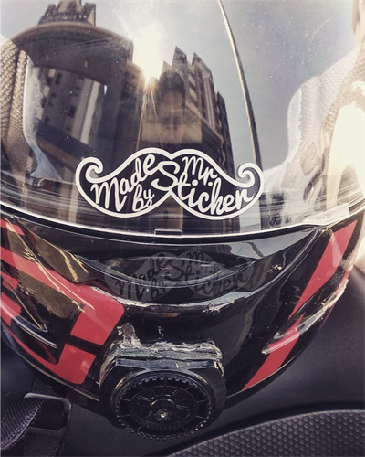 MRSTC10 Reflektif Mr.Sticker Bıyık Etiketi