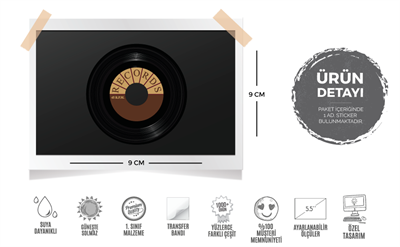 MSC20 Nostaljik Plak Etiketi
