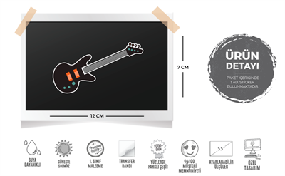 MSC5 Elektro Gitar Etiketi