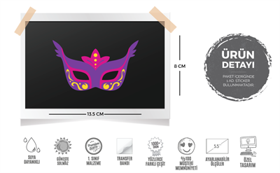 MSK2 Mavi Maske Etiketi