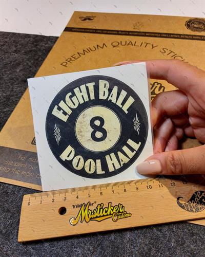 MSL1 Bilardo Topu No 8 Etiketi