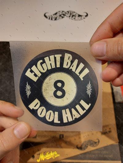 MSL1 Bilardo Topu No 8 Etiketi