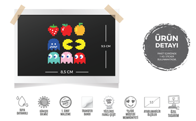 MSL101 Pacman Etiket Seti