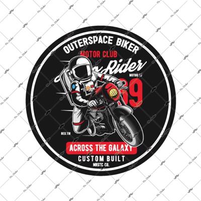 MSL102 Astronot Motorcu Etiketi