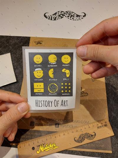 MSL104 Poloroid Sanat Tarihi Etiketi