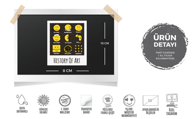 MSL104 Poloroid Sanat Tarihi Etiketi