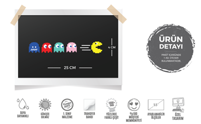 MSL105 Pacman Kaciyor Etiketi