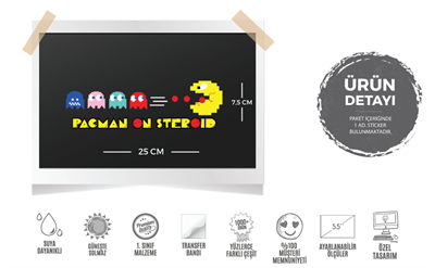 MSL106 Steroidli Pacman Etiketi