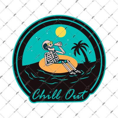 MSL117 Denizde Serinleyen Iskelet Etiketi