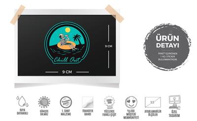 MSL117 Denizde Serinleyen Iskelet Etiketi