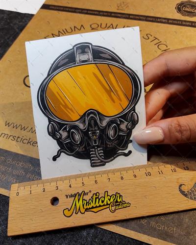 MSL122 F16 Pilot Maskesi Etiketi