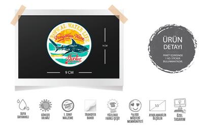 MSL128 Eskitme Desenli Tropikal Sular Etiketi