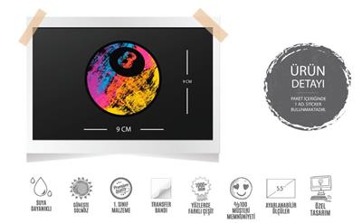 MSL129 Eight Ball Bilardo Topu Etiketi