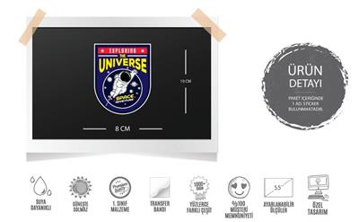 MSL130 Uzay Kesfi Yazili Etiket