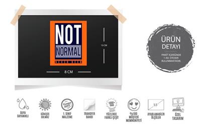 MSL135 Normal Degil Yazili Etiket