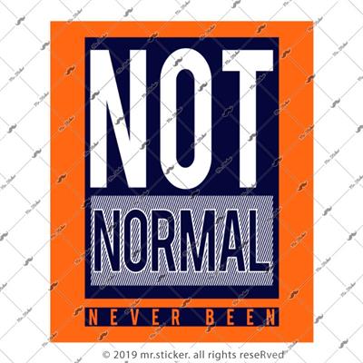 MSL135 Normal Degil Yazili Etiket