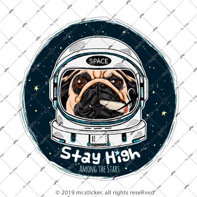 MSL137 Astronot Kopek Etiketi