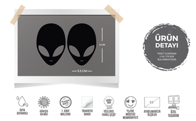 MSL143 Alien Etiketi 2li Set