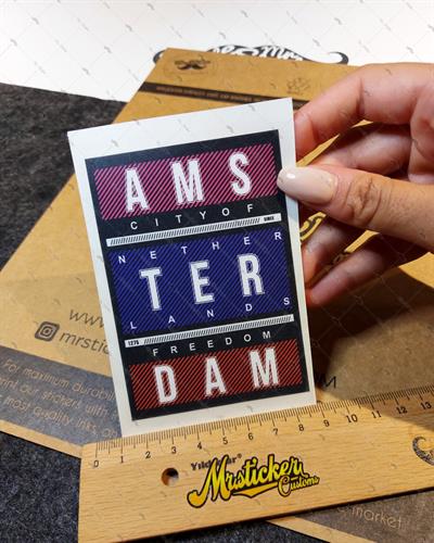 MSL144 Amsterdam Yazili Etiket