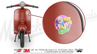 MSL150 Kaykayci Kurukafa Etiketi