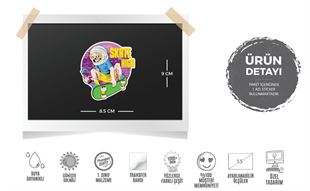 MSL150 Kaykayci Kurukafa Etiketi
