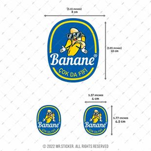 MSL161 Banane Cok da Fifi Etiket Seti