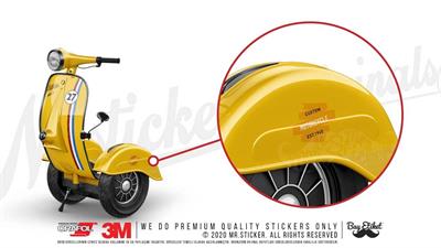 MSL19 Custom Motosiklet Etiketi