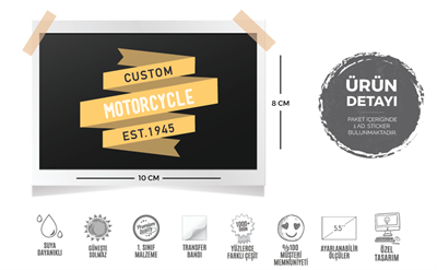 MSL19 Custom Motosiklet Etiketi