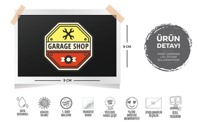 MSL27 Garaj Shop Etiketi