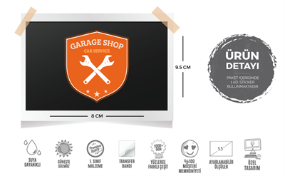 MSL28 Garaj Shop Etiketi