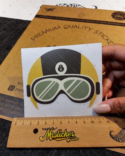 MSL31 Gozluklu Kask No 8 Etiketi