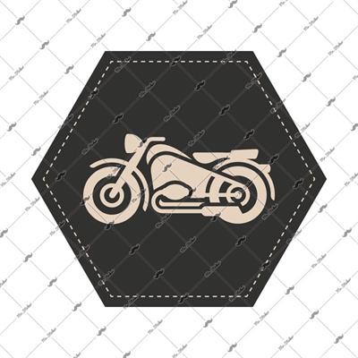 MSL56 Motosiklet Motifli Etiket