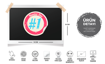 MSL61 No1 Amblem Etiketi