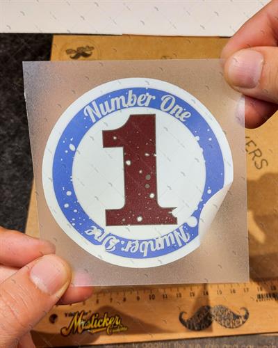 MSL63 Mavi No1 Amblem Etiketi