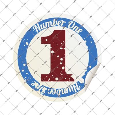 MSL63 Mavi No1 Amblem Etiketi