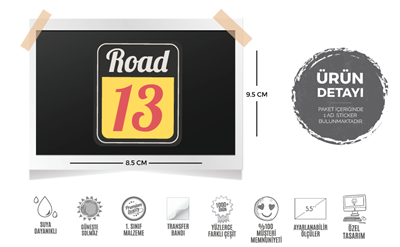 MSL70 Road 13 Etiketi