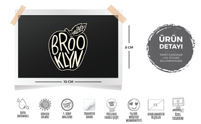 MSL8 Brooklyn Elma Etiketi