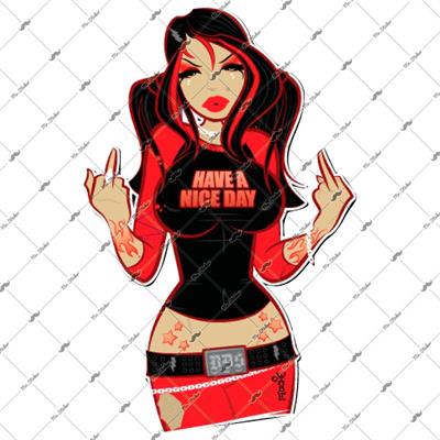 PNP22 Pinup Kizi Etiketi