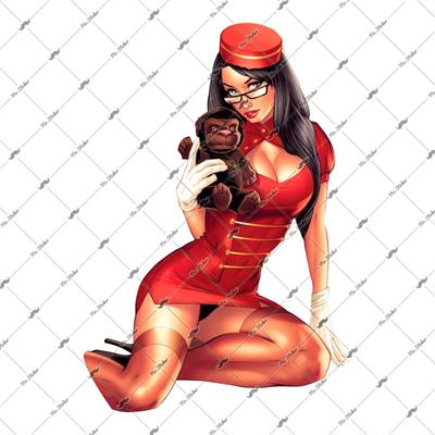 PNP34 Pinup Kizi Etiketi