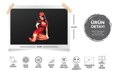 PNP34 Pinup Kizi Etiketi